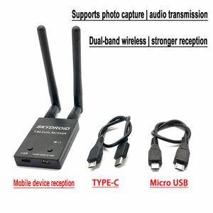 Receptor OTG FPV de 5.8G con Doble Antena, Captura de Video UVC de Bolsillo para Drones FPV, Auriculares VR y Teléfonos - Product Image 3