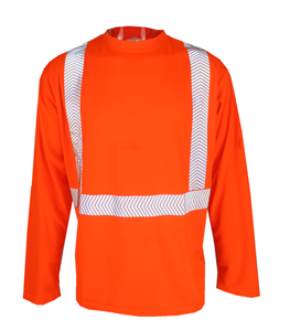 Camisa de Seguridad Reflectante de Manga Larga para Hombre, Ropa de Trabajo de Alta Visibilidad, Uniforme de Trabajo Ignífugo, Ropa de Trabajo Fluorescente - Product Image 1