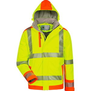 Chaqueta Softshell Elysee de Alta Visibilidad Amarillo/Naranja Talla S, Equipo de Seguridad y Supervivencia Rickmer - Product Image 2