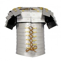 Réplique historique authentique de Lorica Segmentata en fer, armure romaine durable, imitation antique, faite à la main, portable pour adulte, Art 3D