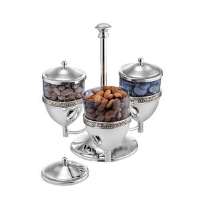 Bol de serveur de fruits profond arrondi au design moderne pour accessoires de décoration de table prix de gros bol en métal - Product Image 2