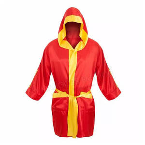 Robe de boxe en soie personnalisée de haute qualité Concevez votre propre robe de combattant personnalisée pour les arts martiaux Kickboxing personnalisé de haute qualité - Product Image 3