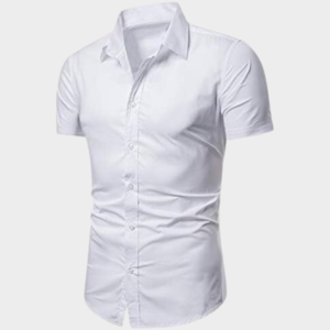Camisa informal de algodón de manga corta ajustada para hombre, transpirable, de secado rápido, antiarrugas, antibolitas, tallas XL 6XL, suministro ODM varios - Product Image 4