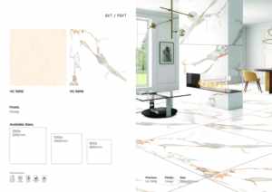 Azulejos de Porcelana Brillante de 1200x1200, Aspecto de Lujo, para Paredes y Pisos, para Arquitectura - Product Image 3
