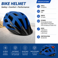 Casque de vélo urbain pour adultes, casques de vélo personnalisables, design sportif pour l'extérieur, casque de vélo intelligent pour la ville