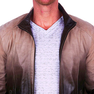 Colección de invierno Estilo de lujo Chaqueta de cuero de motorista de moda para hombres Chaqueta de moto transpirable y de cuero de vaca original para hombres - Product Image 6