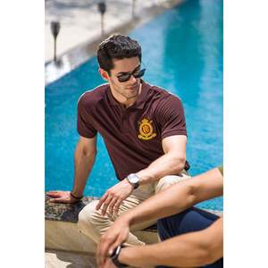 เสื้อโปโลชาย ZOLTAN ผ้าโพลีเอสเตอร์ 100% ระบายอากาศได้ดี แบบ Oxford สีเข้ม ปักลายสัตว์ ทรงเข้ารูป ไซส์ XL สำหรับเล่นกอล์ฟ ฤดูร้อน แขนสั้น - Product Image 3
