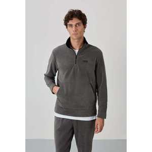 Conjunto Deportivo Informal para Hombre Carol 85226, Diseño Ligero de Felpa Gris Oscuro - Product Image 6
