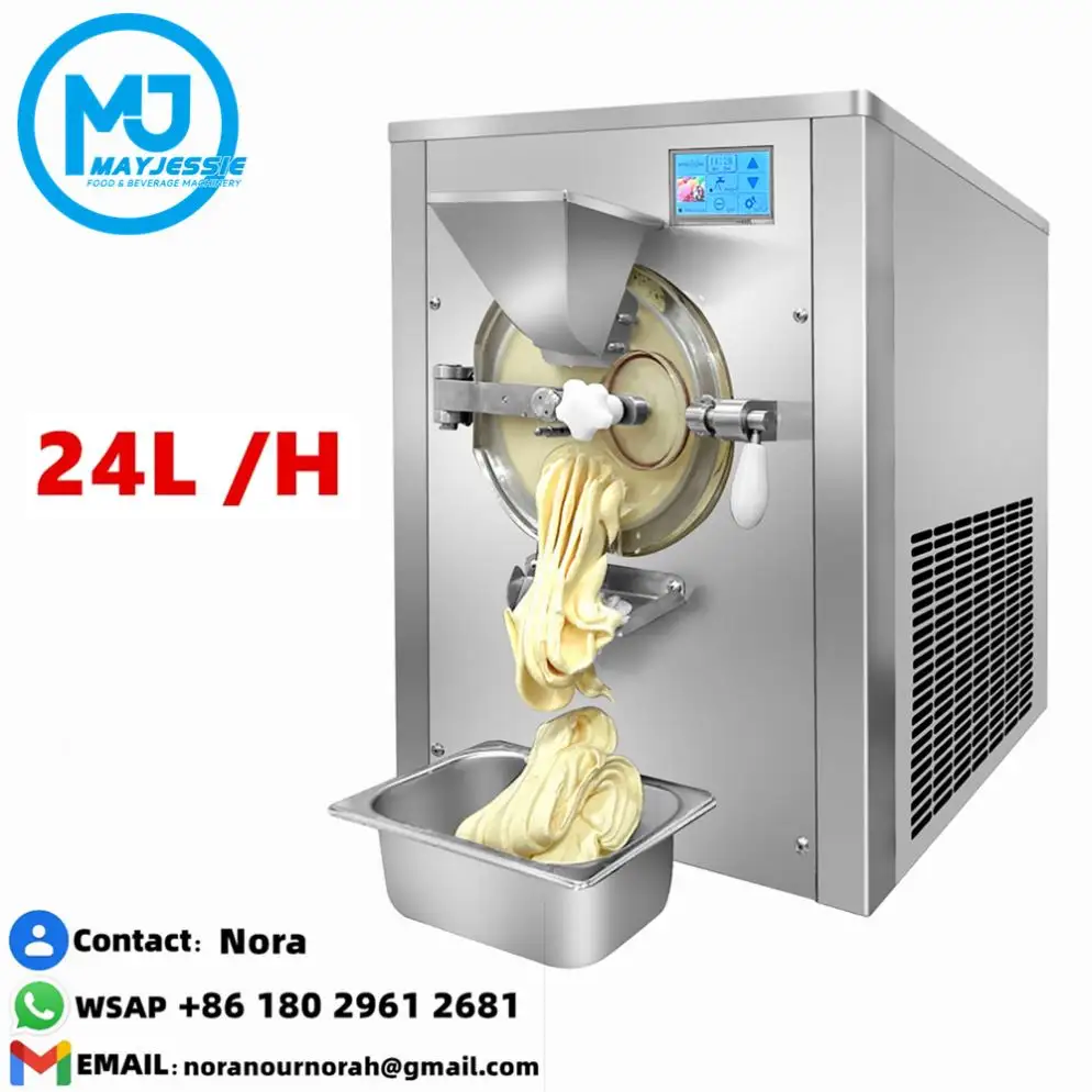 ホットケーキのように売るMJ-H24-116 18-24 L/Hホット販売カスタマイズ操作シンプルなビジネスデスクトップハードアイスクリームマシン