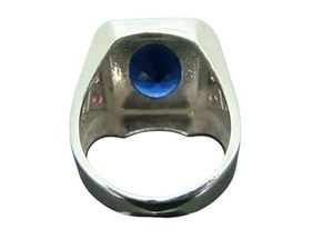 ขายส่งแหวนบุรุษไพลินธรรมชาติและพลอยทัวร์มาลีนสีชมพูเครื่องประดับแฮนด์เมด925แหวนเงินสเตอร์ลิง - Product Image 5