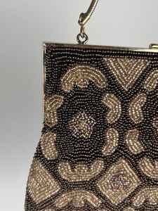 Sac à main multicolore perlé avec poignée, sac à main décontracté, artisanat indien, fait main, sac baguette - Product Image 3