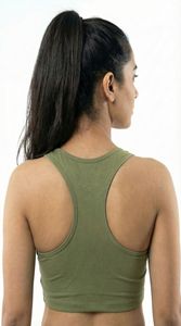 Sujetador Deportivo de Alta Sujeción para Mujer, Color Verde Oliva, Sin Costuras, Compresión, Gimnasio, Fitness, Yoga, Ropa Deportiva, Personalizado OEM - Product Image 5
