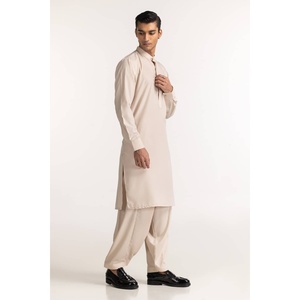 Costume de mariage beige basique pour homme, coupe ajustée SK-PSD24-007, respirant, style simple boutonnage, fermeture à braguette boutonnée avec imprimé - Product Image 4