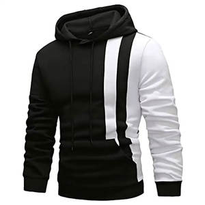 Nouveau printemps automne hommes ODM pull à capuche 100% coton décontracté couleur unie sweat avec col d'hiver taille XS - Product Image 2