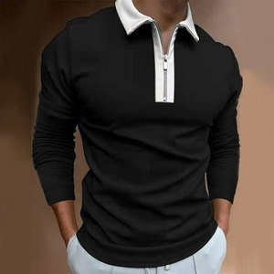 Polos de golf évacuant l'humidité pour hommes Cool Matte Yarn Summer Casual Quick-Dry Long Sleeve Athletic Polo Shirts - Product Image 6