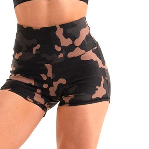 Short de camouflage personnalisé pour femmes, Fitness, Push Up, Sexy, sans couture, ensemble de Yoga, Spandex, Polyester, Short personnalisé pour femmes, toutes tailles - Product Image 1