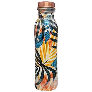 High Quality Floral Design Printed Copper <b>Water</b> <b>Bottle</b> Lid Custom Printed <b>Metal</b> <b>Water</b> <b>Bottle</b> for Outdoor Wedding Use Perfect - Product Image 2