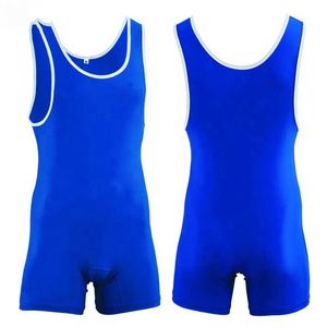 Traje Deportivo Masculino para Gimnasio, Singlet de Lucha Libre, Spandex de Secado Rápido, Transpirable, Cuello en V, Casual, Personalizable con Botones - Product Image 2