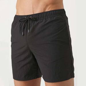 Haute qualité Logo personnalisé été imprimé coton Gym Shorts hommes sport Polyester cordon taille tenue décontracté hommes Shorts noir - Product Image 1