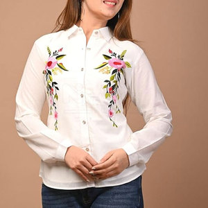 Wholesale Custom Design Women Canvas Eco-Friendly Crew Neck T-Shirt Polyester/Cotton Fabric High Quality Anti-Pilling Breathable - Product Image 4