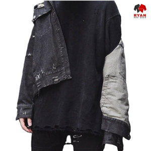Veste en jean pour homme personnalisée Ryan Pro Gear, fermeture boutonnée confortable, logo personnalisé, style uni, service ODM OEM - Product Image 6