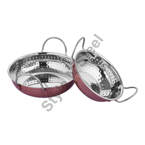 Hammered Copper Kadai king International Copper Steel Indian Serving <b>Bowl</b> Copper Stainless Steel Mini Serving Dish - Product Image 2