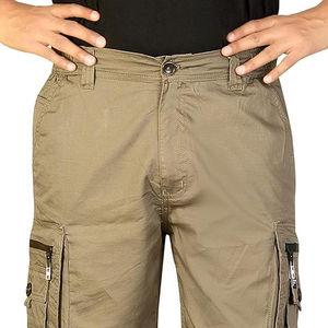 Venta caliente de color sólido logotipo personalizado hombres Cargo pantalones cortos para adultos/2025 último diseño hombres sarga pantalones cortos para hombres - Product Image 4