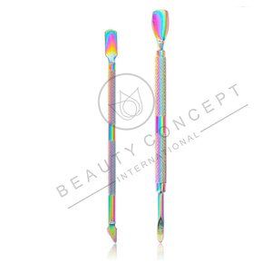 Empujador de cutículas de uñas con logotipo personalizado de Color arcoíris, empujadores de cutículas sostenibles más nuevos de Beauty Concept International - Product Image 6