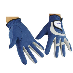 Vente chaude de gants de golf pour hommes avec un design unique en cuir véritable de couleur unie et de logo personnalisé pour une utilisation sportive - Product Image 4