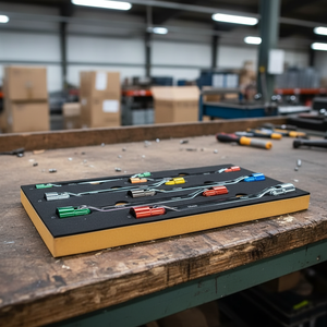 Clé à douille flexible double avec finition colorée ED, bricolage, métrique, acier au chrome-vanadium, OEM - Product Image 1