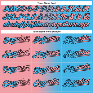 Nouveaux maillots de baseball personnalisés rose et bleu, hip-hop, 100% polyester, deux couleurs, unisexe, maillot de baseball, équipe universitaire, taille plus - Product Image 6