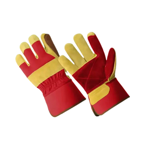 NUEVOS guantes de trabajo de cuero de fábrica, de piel de vaca Material empalmado, guantes duraderos de calor, guantes de corte resistentes al desgaste WORK'S - Product Image 6