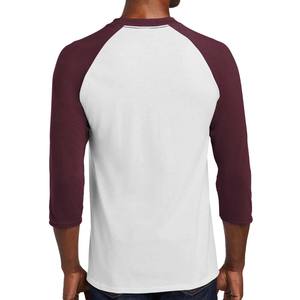 T-shirt à manches raglan en jersey de coton léger à col rond - Product Image 2