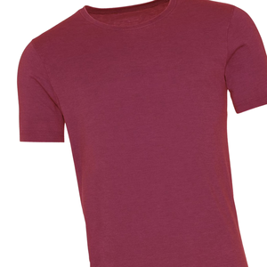 Camiseta Ajustada Color Granate, Algodón Suave, Ropa Casual para Hombre, Camiseta Lisa, Calidad Premium, Cómoda, Unisex, Personalizable con Logotipo OEM - Product Image 5
