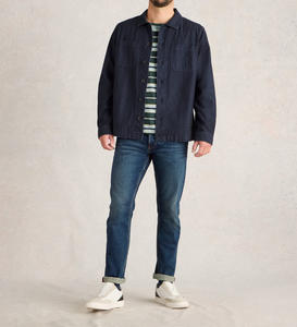 2026 nuevo invierno personalizado bordado letra patrón soporte Casual poliéster algodón alta calidad calle deportes chaqueta vaquera - Product Image 2