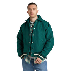 Chaqueta Bomber Impermeable de Invierno Castellan Green con Logotipo Personalizado, Seda de Alta Calidad |   Ropa Deportiva Escolar, Moda Urbana - Product Image 3