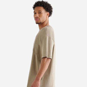 Venta al por mayor de nuevas camisetas personalizadas para hombre de alta calidad transpirable respetuoso con el medio ambiente 100% algodón elegante cómodo tejido holgado - Product Image 5