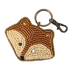 Haute qualité multi-étoiles Dabka broderie porte-clés cercle sac breloque perlé pendentif suspendu décoration inde par glowin fashion - Product Image 2