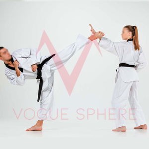 Conjuntos de Pantalones Cortos de Karate de Alta Calidad, Talla Personalizada 160cm-360cm, Colores Duraderos, Transpirables, Cintura Alta, Unisex, Forro 100% Algodón - Product Image 6
