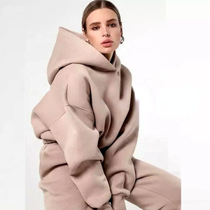 Personalizado Parejas Deportes Invierno Blanco Jogger Unisex Tech Fleece Chándal Liso Sudadera con capucha 2 piezas Fleece Mujeres Algodón Liso Sweatsuit - Product Image 4