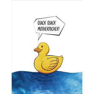 Impresión artística de Madeleine Quack Quack Motherducker! Marco de Madera con Material de Papel - Product Image 2