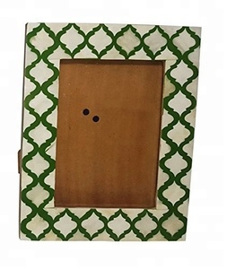 Marco de Fotos Hecho a Mano con Incrustaciones de Hueso MDF y Diseño Floral, Tamaño y Color Personalizables para Decoración del Hogar, Regalo de Lujo - Product Image 2