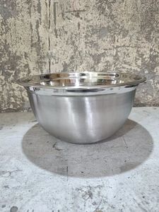 High Grade Stainless Steel German Mixing <b>Bowls</b> 5 Piece Set 750ml 8 Inch Polished Silver Plain Kitchen <b>Microwave</b> Safe <b>Bowl</b> - Product Image 6