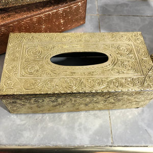 Unique Copper Napkin Holder Rectangular <b>Tissue</b> <b>Box</b> <b>Tissue</b> Dispenser Holder Bathroom <b>Tissue</b> Organizer Stand for Hot Sale - Product Image 6
