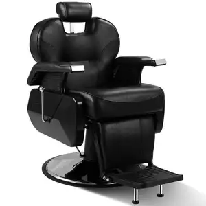 Sillas de barbero clásicas usadas para la venta/silla peluquería Barbero/silla de barbero negro