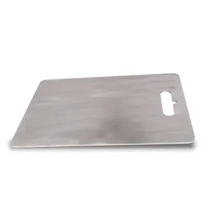 Chef Cutting Board 304 Stainless Steel Cutting Board with Easy Grip Handle Dishwasher Safe Kitchen Utensil Kitchen tool