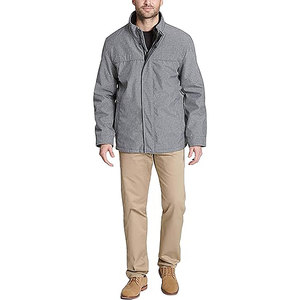 Wholesale Men's Softshell Jackets Breathable Outdoor Nylon Polyester Comfortable Softshell <b>Stand</b> Up Collar for Men - Product Image 5