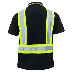 2024 haute qualité o-cou vêtements de travail à manches courtes T-Shirts personnalisable sécurité réfléchissant vêtements pour hommes avec Logo Support - Product Image 6