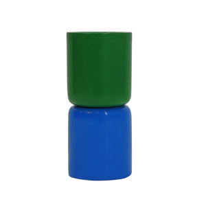 Portavelas de hierro con forma de tambor hecho a mano, portavelas modernas sostenibles, portavelas de hierro para decoración del hogar - Product Image 3