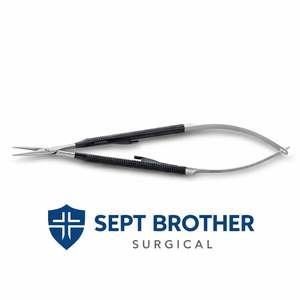 Micro-ciseaux Castroviejo incurvés 11 cm |   Ciseaux ophtalmiques et de microchirurgie |   Sept Brother Surgical - Product Image 5